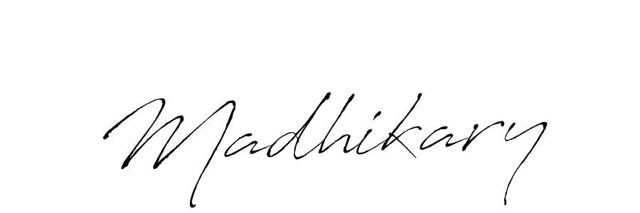How to make Madhikary name signature. Use Antro_Vectra style for creating short signs online. This is the latest handwritten sign. Madhikary signature style 6 images and pictures png