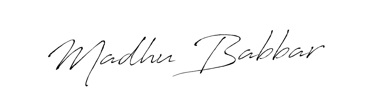 You should practise on your own different ways (Antro_Vectra) to write your name (Madhu Babbar) in signature. don't let someone else do it for you. Madhu Babbar signature style 6 images and pictures png