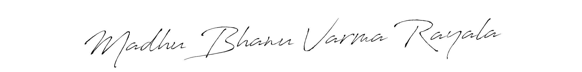 Make a beautiful signature design for name Madhu Bhanu Varma Rayala. Use this online signature maker to create a handwritten signature for free. Madhu Bhanu Varma Rayala signature style 6 images and pictures png