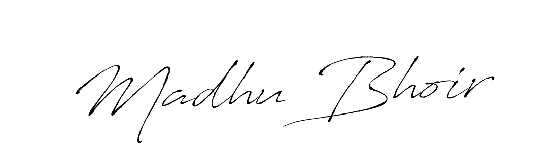 Use a signature maker to create a handwritten signature online. With this signature software, you can design (Antro_Vectra) your own signature for name Madhu Bhoir. Madhu Bhoir signature style 6 images and pictures png
