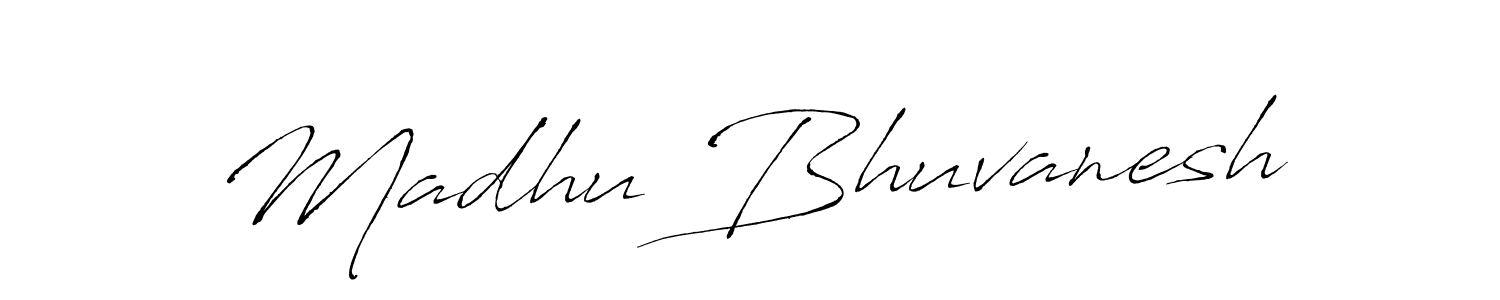 Also we have Madhu Bhuvanesh name is the best signature style. Create professional handwritten signature collection using Antro_Vectra autograph style. Madhu Bhuvanesh signature style 6 images and pictures png