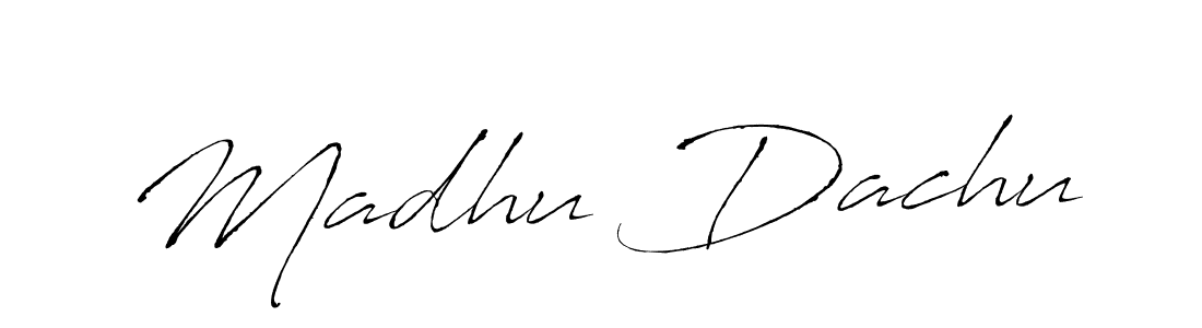 Use a signature maker to create a handwritten signature online. With this signature software, you can design (Antro_Vectra) your own signature for name Madhu Dachu. Madhu Dachu signature style 6 images and pictures png