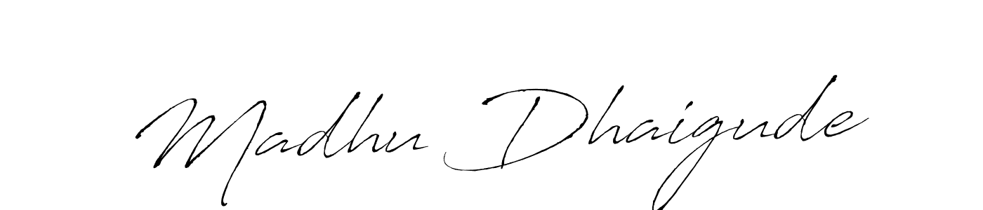 Here are the top 10 professional signature styles for the name Madhu Dhaigude. These are the best autograph styles you can use for your name. Madhu Dhaigude signature style 6 images and pictures png