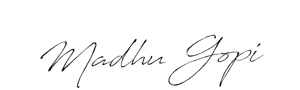 Also we have Madhu Gopi name is the best signature style. Create professional handwritten signature collection using Antro_Vectra autograph style. Madhu Gopi signature style 6 images and pictures png