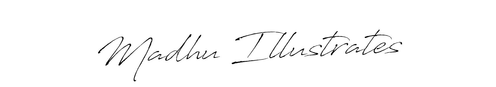 Also You can easily find your signature by using the search form. We will create Madhu Illustrates name handwritten signature images for you free of cost using Antro_Vectra sign style. Madhu Illustrates signature style 6 images and pictures png