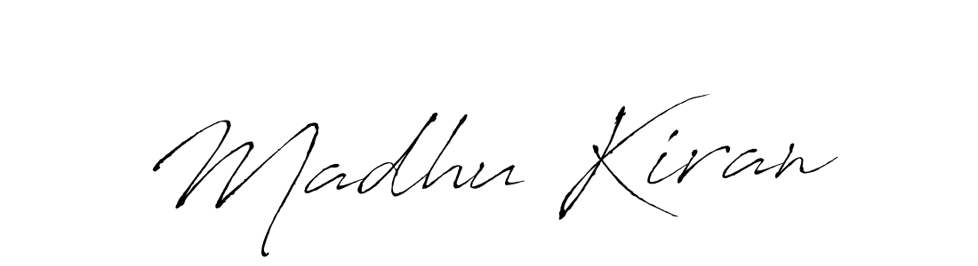 You can use this online signature creator to create a handwritten signature for the name Madhu Kiran. This is the best online autograph maker. Madhu Kiran signature style 6 images and pictures png