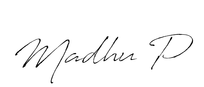 Best and Professional Signature Style for Madhu P. Antro_Vectra Best Signature Style Collection. Madhu P signature style 6 images and pictures png