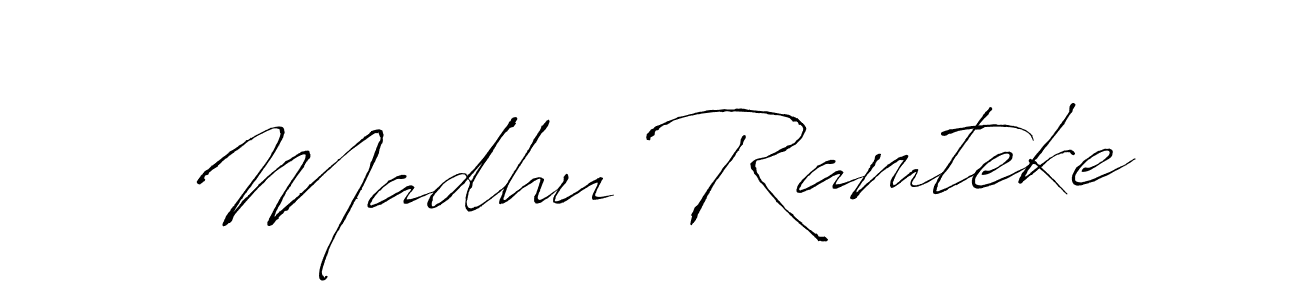 Use a signature maker to create a handwritten signature online. With this signature software, you can design (Antro_Vectra) your own signature for name Madhu Ramteke. Madhu Ramteke signature style 6 images and pictures png