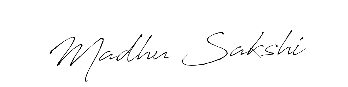 Madhu Sakshi stylish signature style. Best Handwritten Sign (Antro_Vectra) for my name. Handwritten Signature Collection Ideas for my name Madhu Sakshi. Madhu Sakshi signature style 6 images and pictures png