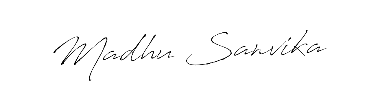 Once you've used our free online signature maker to create your best signature Antro_Vectra style, it's time to enjoy all of the benefits that Madhu Sanvika name signing documents. Madhu Sanvika signature style 6 images and pictures png