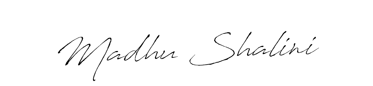 Similarly Antro_Vectra is the best handwritten signature design. Signature creator online .You can use it as an online autograph creator for name Madhu Shalini. Madhu Shalini signature style 6 images and pictures png