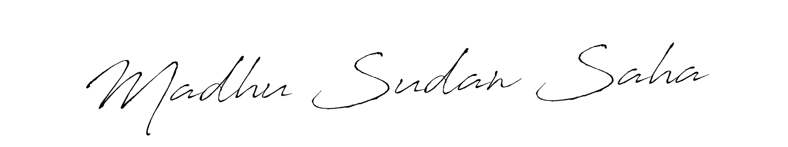 Use a signature maker to create a handwritten signature online. With this signature software, you can design (Antro_Vectra) your own signature for name Madhu Sudan Saha. Madhu Sudan Saha signature style 6 images and pictures png