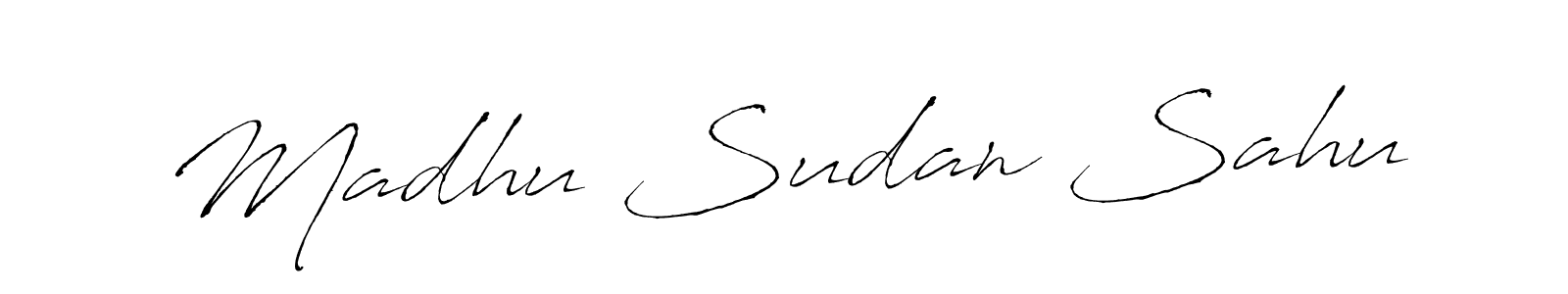 Design your own signature with our free online signature maker. With this signature software, you can create a handwritten (Antro_Vectra) signature for name Madhu Sudan Sahu. Madhu Sudan Sahu signature style 6 images and pictures png