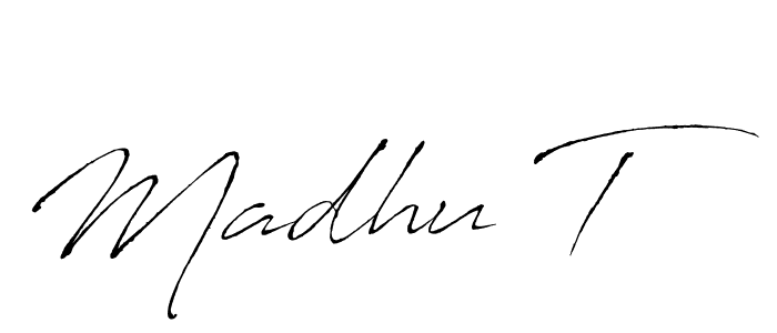 Make a beautiful signature design for name Madhu T. Use this online signature maker to create a handwritten signature for free. Madhu T signature style 6 images and pictures png