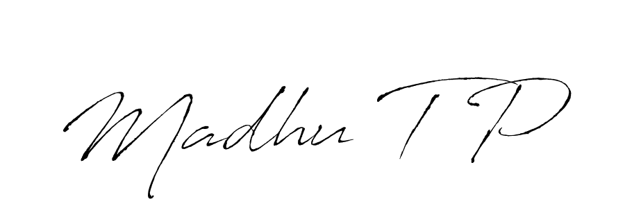 You should practise on your own different ways (Antro_Vectra) to write your name (Madhu T P) in signature. don't let someone else do it for you. Madhu T P signature style 6 images and pictures png