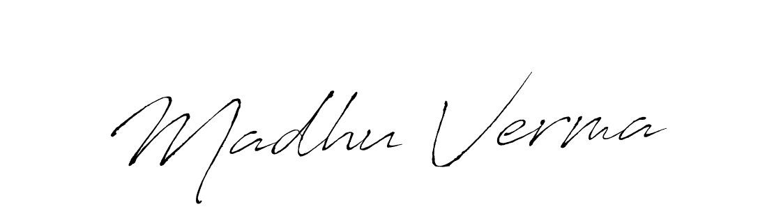 Make a short Madhu Verma signature style. Manage your documents anywhere anytime using Antro_Vectra. Create and add eSignatures, submit forms, share and send files easily. Madhu Verma signature style 6 images and pictures png