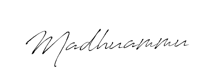 Create a beautiful signature design for name Madhuammu. With this signature (Antro_Vectra) fonts, you can make a handwritten signature for free. Madhuammu signature style 6 images and pictures png