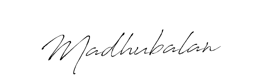 Madhubalan stylish signature style. Best Handwritten Sign (Antro_Vectra) for my name. Handwritten Signature Collection Ideas for my name Madhubalan. Madhubalan signature style 6 images and pictures png