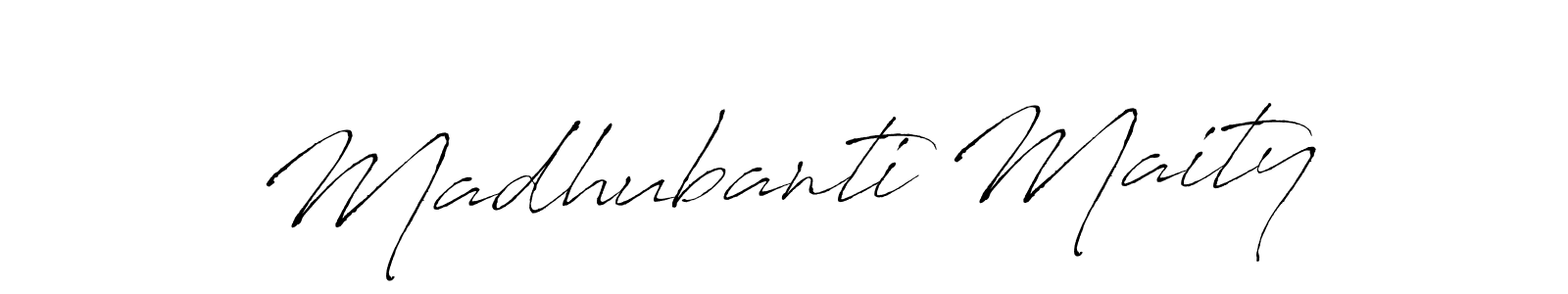 Design your own signature with our free online signature maker. With this signature software, you can create a handwritten (Antro_Vectra) signature for name Madhubanti Maity. Madhubanti Maity signature style 6 images and pictures png
