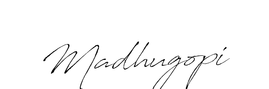 How to make Madhugopi name signature. Use Antro_Vectra style for creating short signs online. This is the latest handwritten sign. Madhugopi signature style 6 images and pictures png