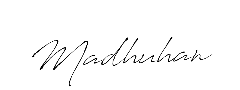 Design your own signature with our free online signature maker. With this signature software, you can create a handwritten (Antro_Vectra) signature for name Madhuhan. Madhuhan signature style 6 images and pictures png