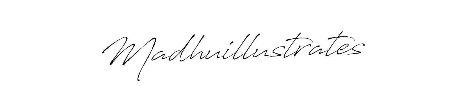 How to make Madhuillustrates name signature. Use Antro_Vectra style for creating short signs online. This is the latest handwritten sign. Madhuillustrates signature style 6 images and pictures png