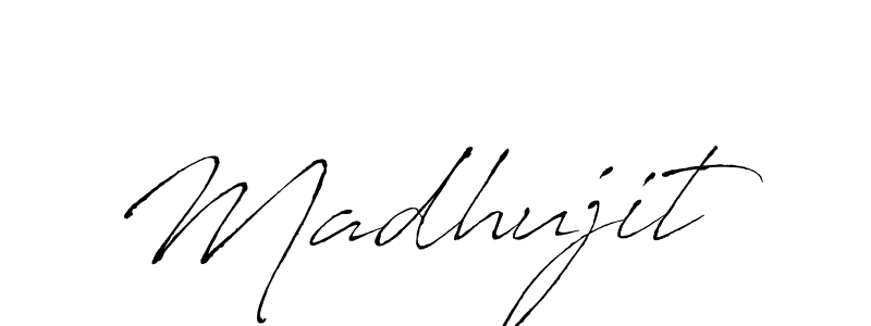 You should practise on your own different ways (Antro_Vectra) to write your name (Madhujit) in signature. don't let someone else do it for you. Madhujit signature style 6 images and pictures png