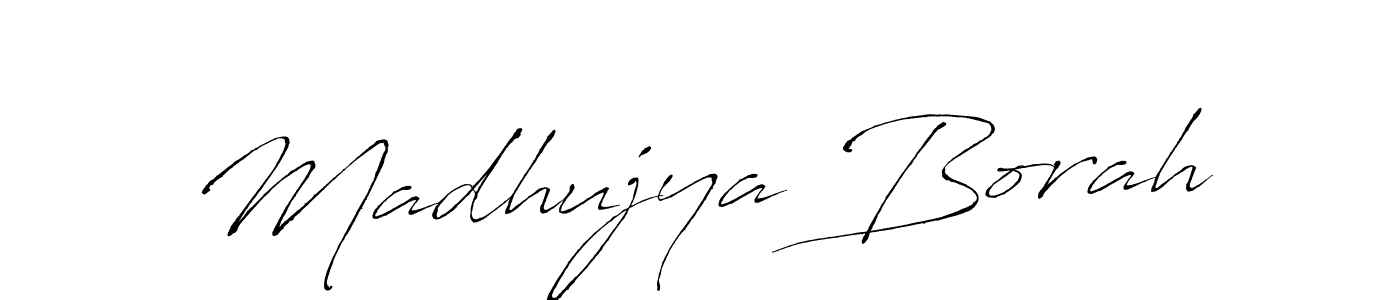 Also we have Madhujya Borah name is the best signature style. Create professional handwritten signature collection using Antro_Vectra autograph style. Madhujya Borah signature style 6 images and pictures png