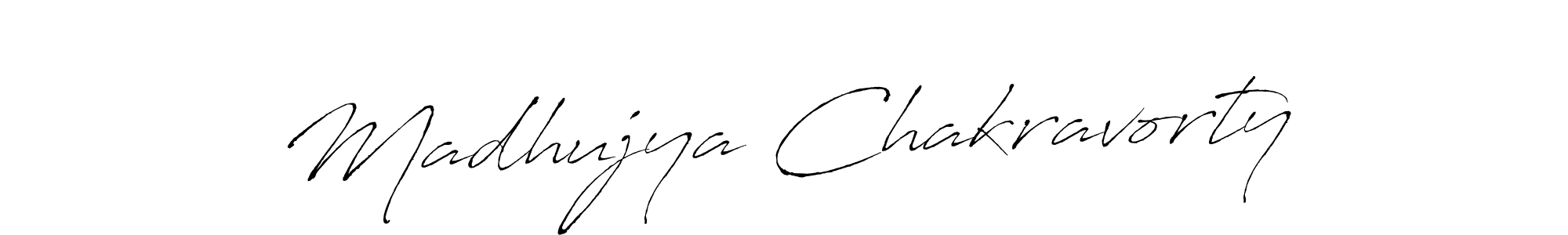 Also we have Madhujya Chakravorty name is the best signature style. Create professional handwritten signature collection using Antro_Vectra autograph style. Madhujya Chakravorty signature style 6 images and pictures png