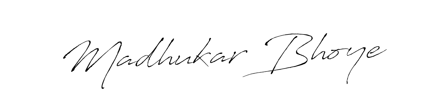 Madhukar Bhoye stylish signature style. Best Handwritten Sign (Antro_Vectra) for my name. Handwritten Signature Collection Ideas for my name Madhukar Bhoye. Madhukar Bhoye signature style 6 images and pictures png