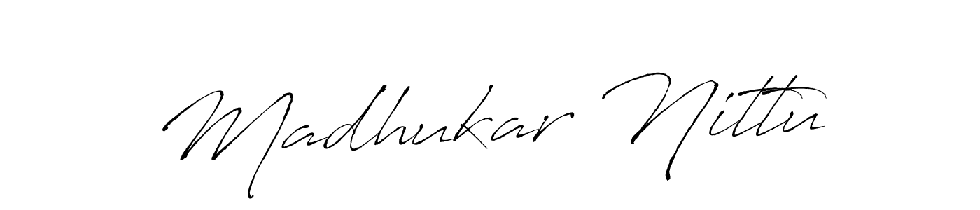 How to make Madhukar Nittu signature? Antro_Vectra is a professional autograph style. Create handwritten signature for Madhukar Nittu name. Madhukar Nittu signature style 6 images and pictures png