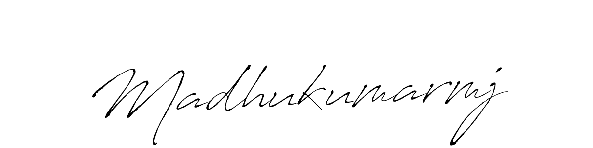 Design your own signature with our free online signature maker. With this signature software, you can create a handwritten (Antro_Vectra) signature for name Madhukumarmj. Madhukumarmj signature style 6 images and pictures png