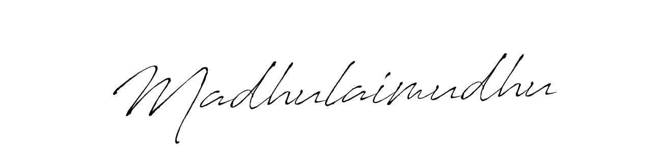 How to make Madhulaimudhu name signature. Use Antro_Vectra style for creating short signs online. This is the latest handwritten sign. Madhulaimudhu signature style 6 images and pictures png