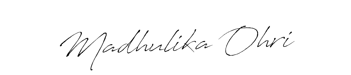 Make a short Madhulika Ohri signature style. Manage your documents anywhere anytime using Antro_Vectra. Create and add eSignatures, submit forms, share and send files easily. Madhulika Ohri signature style 6 images and pictures png