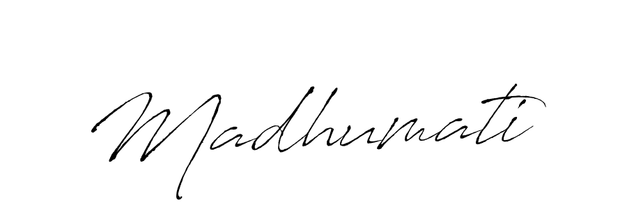 Make a beautiful signature design for name Madhumati. With this signature (Antro_Vectra) style, you can create a handwritten signature for free. Madhumati signature style 6 images and pictures png