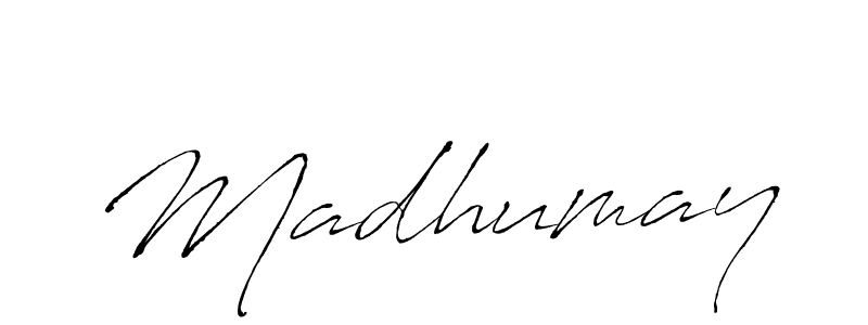 Design your own signature with our free online signature maker. With this signature software, you can create a handwritten (Antro_Vectra) signature for name Madhumay. Madhumay signature style 6 images and pictures png