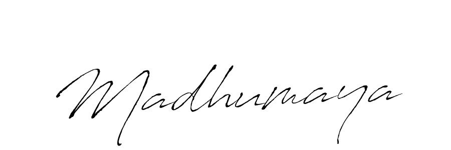 How to make Madhumaya name signature. Use Antro_Vectra style for creating short signs online. This is the latest handwritten sign. Madhumaya signature style 6 images and pictures png