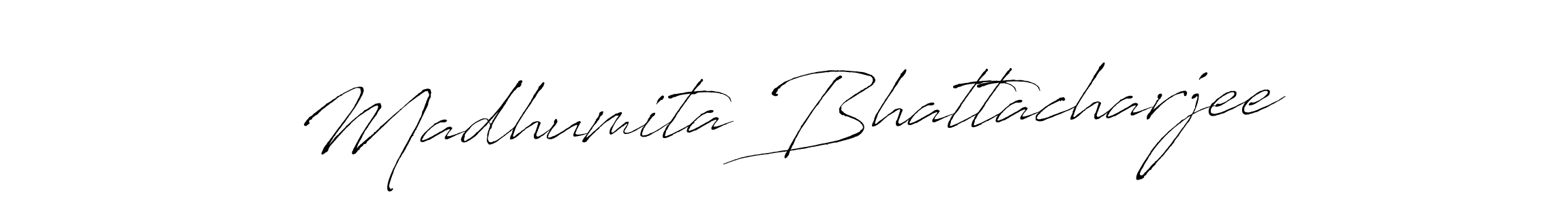 The best way (Antro_Vectra) to make a short signature is to pick only two or three words in your name. The name Madhumita Bhattacharjee include a total of six letters. For converting this name. Madhumita Bhattacharjee signature style 6 images and pictures png