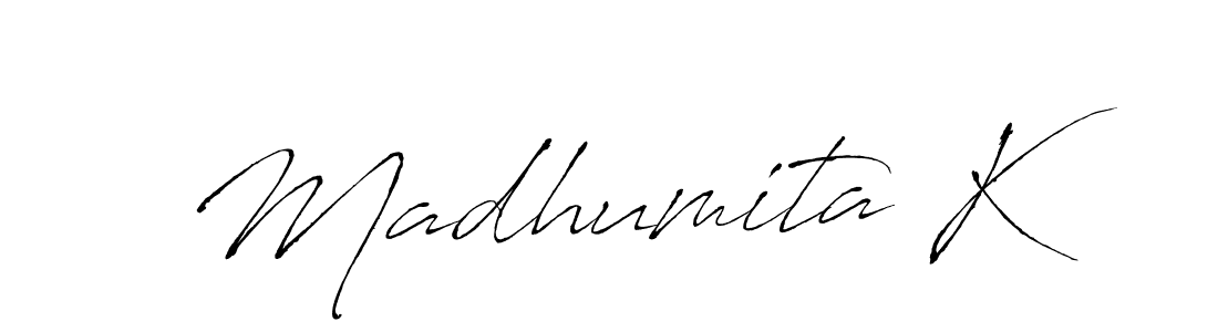 This is the best signature style for the Madhumita K name. Also you like these signature font (Antro_Vectra). Mix name signature. Madhumita K signature style 6 images and pictures png