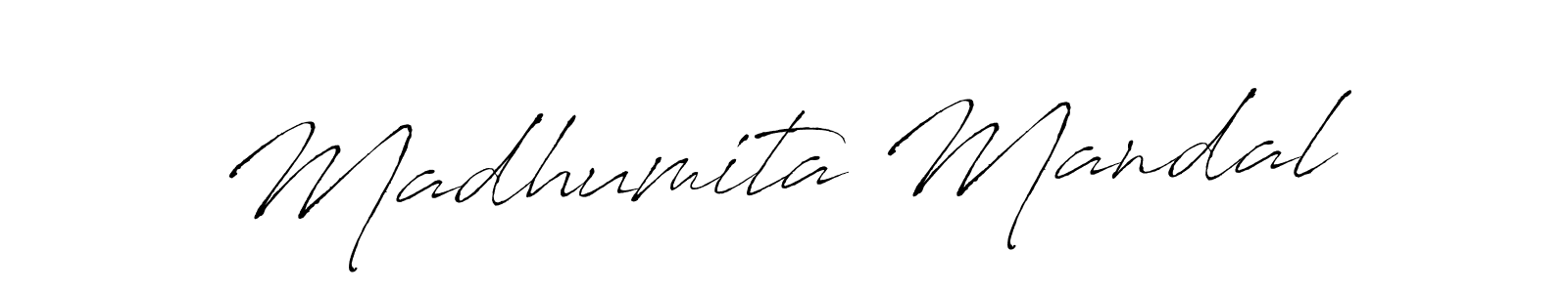 How to make Madhumita Mandal name signature. Use Antro_Vectra style for creating short signs online. This is the latest handwritten sign. Madhumita Mandal signature style 6 images and pictures png