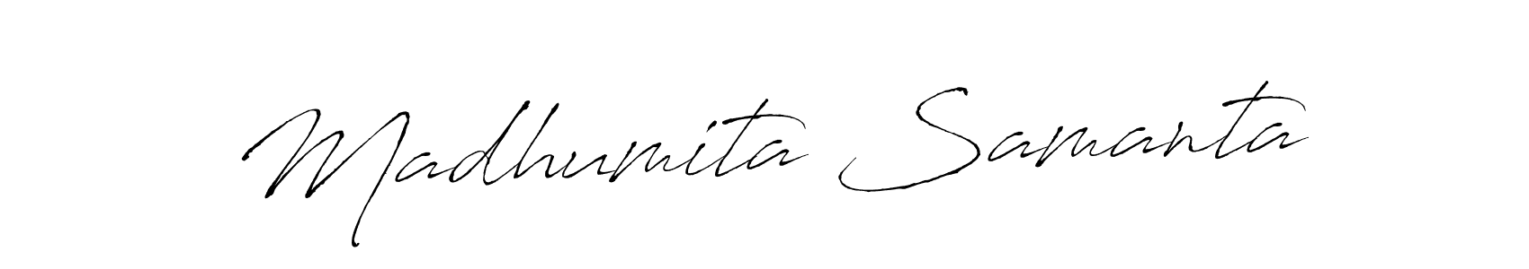 Make a short Madhumita Samanta signature style. Manage your documents anywhere anytime using Antro_Vectra. Create and add eSignatures, submit forms, share and send files easily. Madhumita Samanta signature style 6 images and pictures png