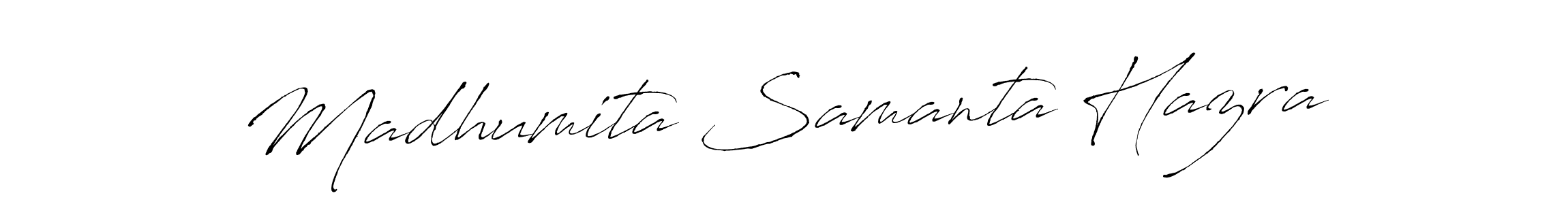 It looks lik you need a new signature style for name Madhumita Samanta Hazra. Design unique handwritten (Antro_Vectra) signature with our free signature maker in just a few clicks. Madhumita Samanta Hazra signature style 6 images and pictures png