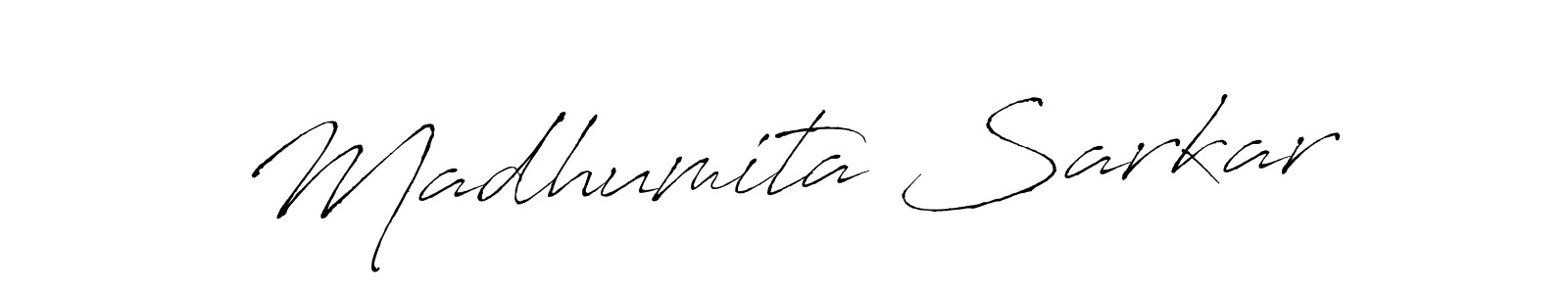 Antro_Vectra is a professional signature style that is perfect for those who want to add a touch of class to their signature. It is also a great choice for those who want to make their signature more unique. Get Madhumita Sarkar name to fancy signature for free. Madhumita Sarkar signature style 6 images and pictures png