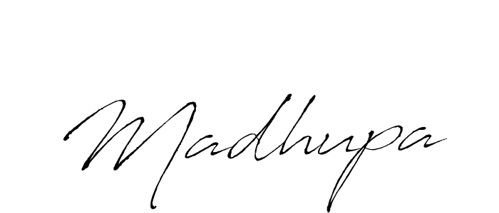 Make a beautiful signature design for name Madhupa. With this signature (Antro_Vectra) style, you can create a handwritten signature for free. Madhupa signature style 6 images and pictures png