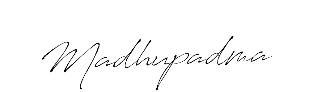 How to make Madhupadma signature? Antro_Vectra is a professional autograph style. Create handwritten signature for Madhupadma name. Madhupadma signature style 6 images and pictures png