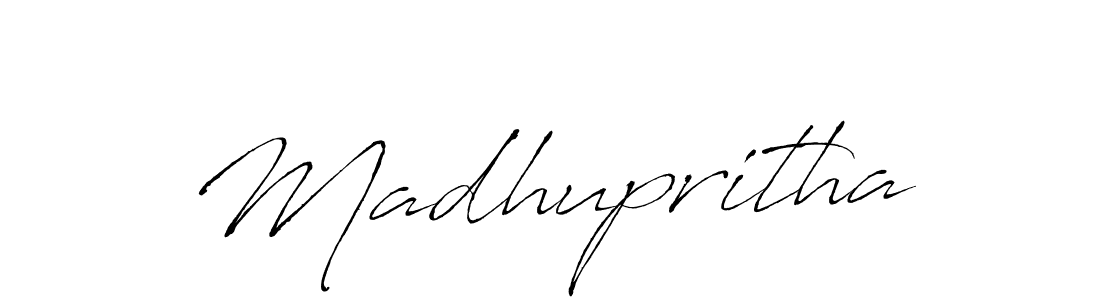 The best way (Antro_Vectra) to make a short signature is to pick only two or three words in your name. The name Madhupritha include a total of six letters. For converting this name. Madhupritha signature style 6 images and pictures png
