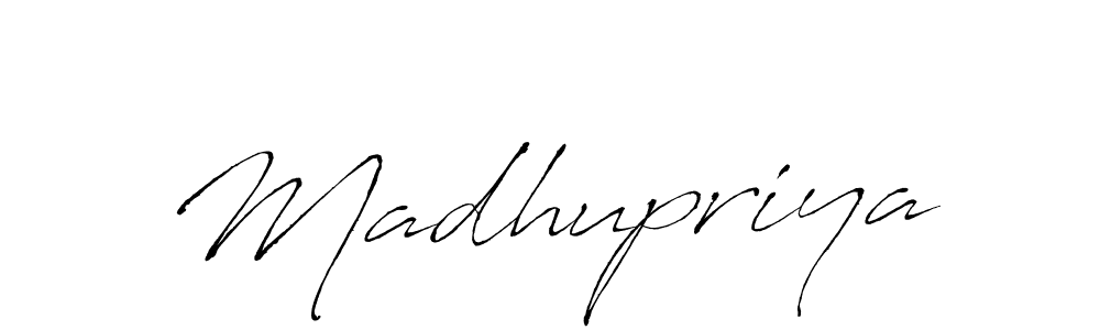 How to make Madhupriya signature? Antro_Vectra is a professional autograph style. Create handwritten signature for Madhupriya name. Madhupriya signature style 6 images and pictures png