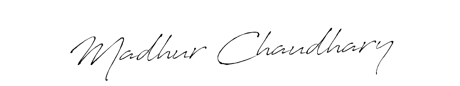 It looks lik you need a new signature style for name Madhur Chaudhary. Design unique handwritten (Antro_Vectra) signature with our free signature maker in just a few clicks. Madhur Chaudhary signature style 6 images and pictures png