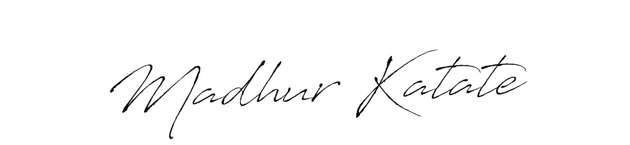 This is the best signature style for the Madhur Katate name. Also you like these signature font (Antro_Vectra). Mix name signature. Madhur Katate signature style 6 images and pictures png