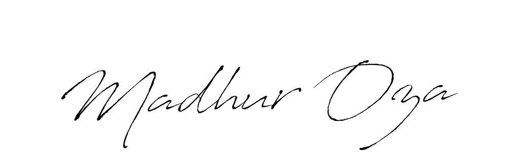 Madhur Oza stylish signature style. Best Handwritten Sign (Antro_Vectra) for my name. Handwritten Signature Collection Ideas for my name Madhur Oza. Madhur Oza signature style 6 images and pictures png